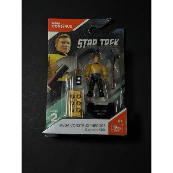 Mega Construx Star Trek Series 2 Captain Kirk figure 2017 NIP - Picture 1 of 2